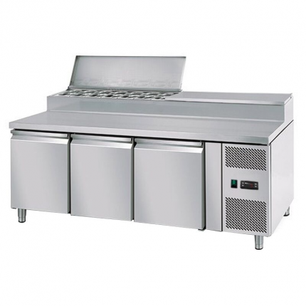 GGM Gastro Saladette ECO – Mesa de Preparación Refrigerada 417L, 320W, 1,8 x 0,7 m